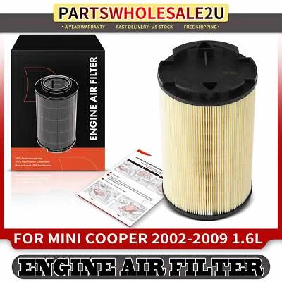 Filtro de aire del motor para Mini Cooper 2002 2003 2004 2005-2009 L4 1,6 L supercargador Foto 1 de 4