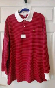 NWT Brooks Brothers 1818 Mens Performance Rugby Polo Long Sleeve Size XL Slimfit - Picture 1 of 6