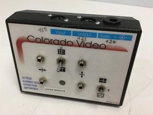 Colorado Video 619DS S-Video Dual Cross Hair Generator 3.25"x4.38"x1.5" 5V DC - Picture 1 of 6