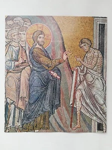 Ritaglio Illustrazione Duomo Monreale Cristo Guarisce il Lebbroso - Picture 1 of 1