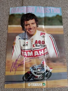 Giacomo Agostini Signed Poster, Paper - Picture 1 of 4
