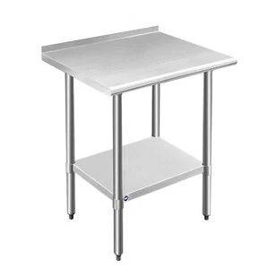 ROCKPOINT Edelstahltisch für Vorbereitung & Arbeit mit Spritzschutz 30x24 Zoll,... - Bild 1 von 6