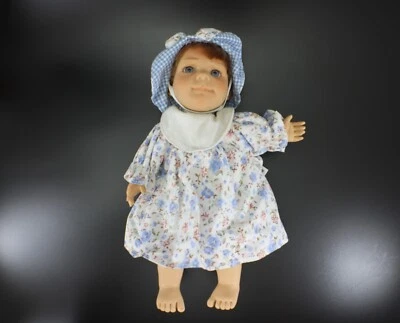 Expressions by Berenguer Toddler DOLL 8 ½ Biting Lower Lip #9804 Plush   Vintage - Image 1 of 4