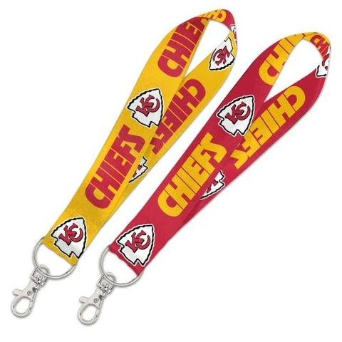 KANSAS CITY CHIEFS WRISTLET LANYARD KEY CHAIN 1" WIDTH 8" LENGTH W/ CLASP Cover