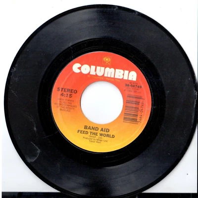 AUDIO Record Band Aid Feed The World/ Do They Know Its Christmas  45 RPM Vinyl - Image 1 of 2