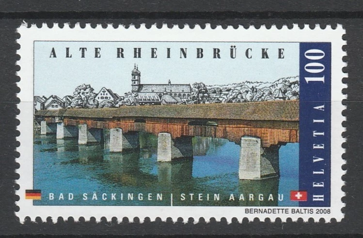 Switzerland 2008 Bridges joint issue Germany MNH stamp - Image 1 of 1