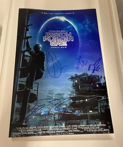 * READY PLAYER ONE * signed 12x18 poster * TYE SHERIDAN, BEN MENDELSOHN + 2 - Picture 1 of 2