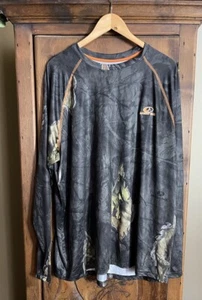 Mossy Oak Men's 2X (50-52) Hunting Long Sleeve No Fly Zone Shirt camo Pullover - Picture 1 of 10