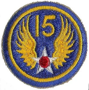 PARCHE EJÉRCITO DE ESTADOS UNIDOS 15º Ejército Fuerza Aérea Ejército Segunda Guerra Mundial (reproducción) - Imagen 1 de 1