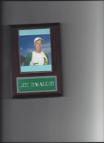 JOE DiMAGGIO PLAQUE BASEBALL OAKLAND A's ATHLETICS MLB Cover