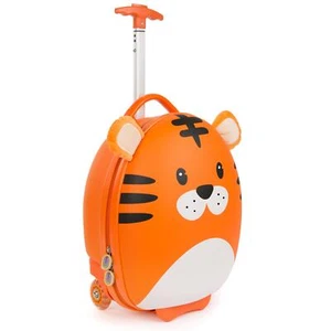 Kids Tiger Luggage Wheeled Suitcase Carry-On 17 Litre Holiday boppi Tiny Trekker - Picture 1 of 7