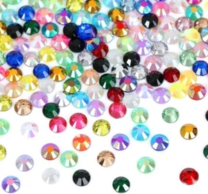 3mm Round Rhinestones Flat Back Resin 14-Facet Cut Brilliant Gems 36000 Pcs Gems - Picture 1 of 8