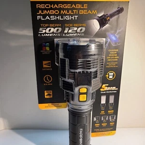 Farpoint • COB TEC Rechargeable Jumbo Multibeam Flashlight 500/120 Lumens. - Picture 1 of 18