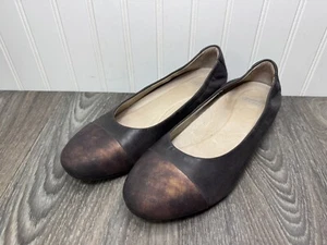 Dansko Lisanne Flats Milled Nappa EU 40-41 US 10 ? Leather Cap Toe Ballet - Picture 1 of 8