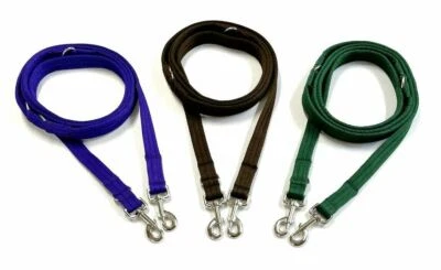 Police Style Dog Training Lead Double Ended 11ft Leash 20mm 25mm Air Webbing - Image 1 of 4