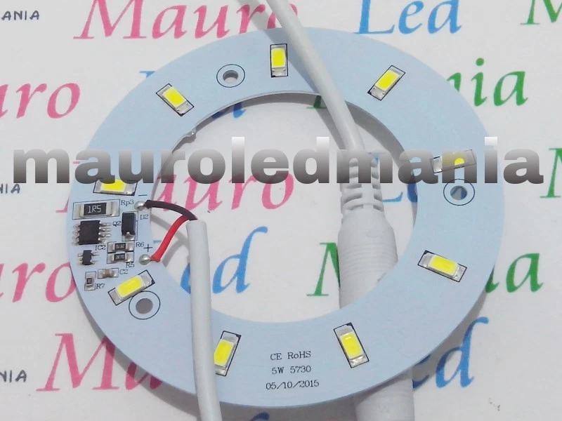Circolina led Camper 5W Resa 50W T9 DC-12V Diretta 9SMD 5730 Bianco Caldo PV - Immagine 1 di 1