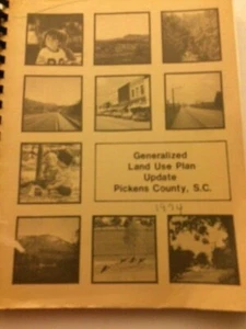 Pickens County SC Generalized Land Use Plan Update 1974 - Picture 1 of 5