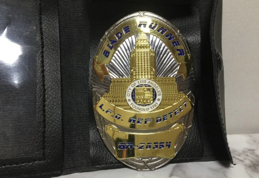 Blade Runner 2019 Deckard and 2049 Officer K Badges Wallets Cards 2 Wallet Sets