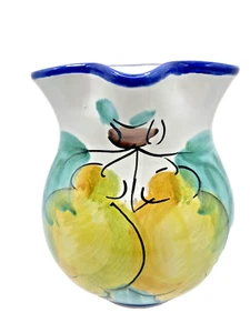Vietri Krug mit Henkel und Obstmuster - Made in Italy - Bild 1 von 9