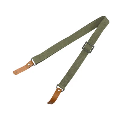 Heavy Duty Canvas 2 Two Point Rifle Gun Sling with Leather Hooks Hunting Shotgun - Image 1 of 4