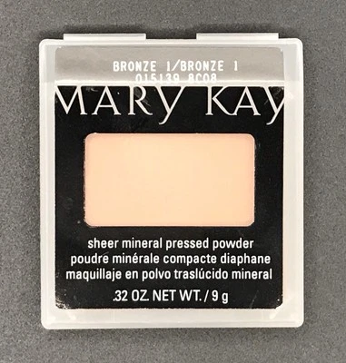 Mary Kay Bronce 1 Polvo Prensado Mineral Transparente ~ #015139 ~ Nuevo Foto 1 de 3
