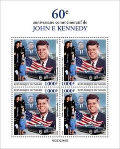 Nigeria - 2023 Präsident John F. Kennedy Jubiläum - 4 Briefmarkenbogen NIG230348f2 - Bild 1 von 1