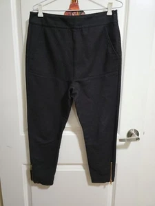 MANNING CARTELL High Waist Cropped Skinny/Tapered Leg Pants Black, Size 8 - Picture 1 of 8