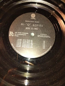 Capitol Hi-Q Series Production Music Reel X-189 & X-190 Record 33 RPM - Foto 1 di 4