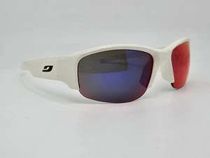 Occhiali da sole semi-rimless Julbo Access montatura bianca Spectron 3+ viola lenti a specchio - Foto 1 di 14