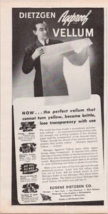 Dietzgen Ageproof Vellum Vintage Print Ad 1945 - Picture 1 of 1