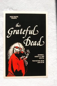 The Grateful Dead Concert Tour Poster 1980 Music Theatre--- - Picture 1 of 1