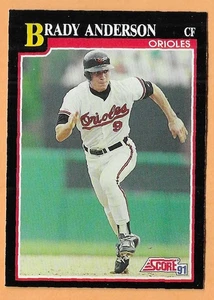 BRADY ANDERSON BALTIMORE ORIOLES #249 - SPARTITO NM-MT 1991 - Foto 1 di 2