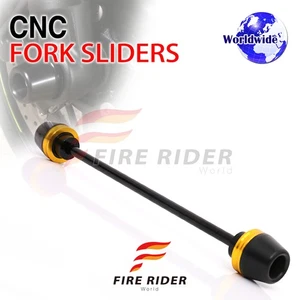 Gold Front Fork Axle Slider For FZ10 25 24 23 22 21 20 19 18 17 - Picture 1 of 7