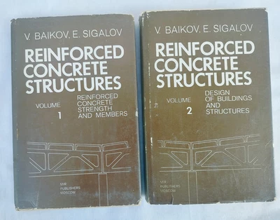 Reinforced Concrete Structures by V. Baikov and E. Sigalov, Mir publishers, 1983 - Image 1 of 4