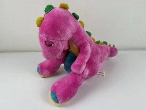 14 Zoll Vintage 1986 Commonwealth rosa Dinosnores rollender Ball klapperndes Plüschtier - Bild 1 von 9