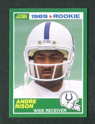 Andre Rison Colts Rookie Wide Receiver#272 NFL Football Card RC 1989 Score - Image 1 of 2