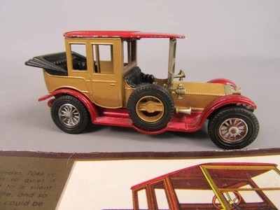 D583 Vintage Matchbox Y-7 England Rolls Royce 1912 Marron Model of Yesteryear - Photo 1/4
