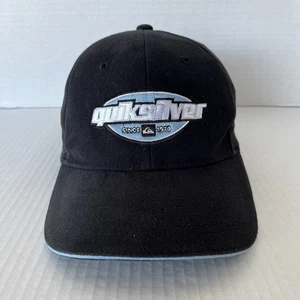 Gorra de béisbol Quiksilver vintage Y2K años 90 negra bordada Flexfit sombrero surf patín - Imagen 1 de 17