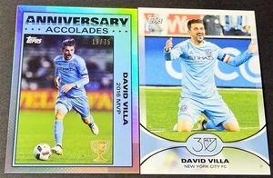 2025 Topps MLS 30th Anniversary /75 David Villa Accolades #6 New York - Picture 1 of 2