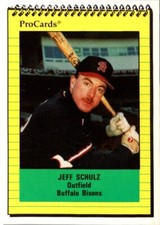 1991 ProCards Jeff Schulz #554 Buffalo Bisons