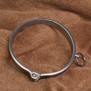 Bondage Heavy Duty Edelstahl Halsband Halsfessel BDSM Abschließbar Halskragen DE - Bild 1 von 9
