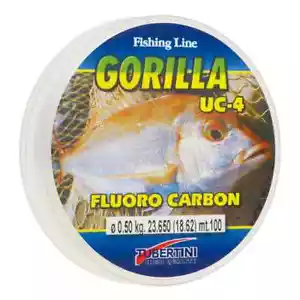 MONOFILO FLUOROCARBON GORILLA UC-4 VARI DIAMETRI 100 MT FILO PESCA UC 4 LENZA - Foto 1 di 1