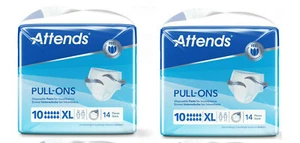 Attends Pull Ons Pants 10 XL Extra Large - 2 Packs of 14 Incontinence Adult Pant - Picture 1 of 9