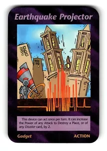 Earthquake Projector Card Unlimited INWO Illuminati New World Order Game - Picture 1 of 4
