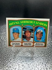 1972 Topps - League Leaders #95 Bill Stoneman, Fergie Jenkins, Tom Seaver NM