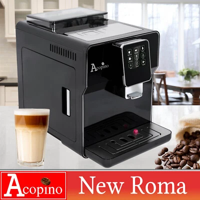 Acopino Kaffeevollautomat New Roma One Touch, Cappuccino & Latte auf Knopfdruck