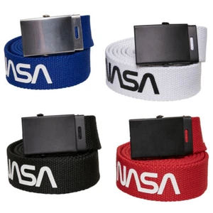 Mister Tee NASA Belt 2-Pack extra long Gürtel 150cm Unisex Klippschnalle Canvas - Picture 1 of 3