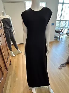 Club Monaco Women's Maxi Dress Size 10 Stretch Knit Sleeveless Black - Picture 1 of 9