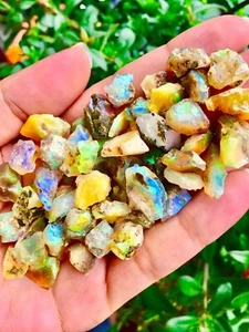 10 Piece, 20 Carat, Ethiopian Opal Rough Raw, Loose Gemstone For Jewelry. - Picture 1 of 3