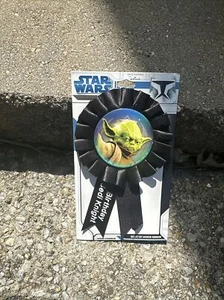Star Wars Yoda Party supplies Guest of Honor Ribbon - Birthday Jedi Knight - New - Picture 1 of 2